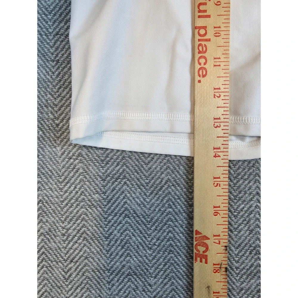 DSG Womens Compression Shorts White Size Large Athletic Spandex Training Sporty